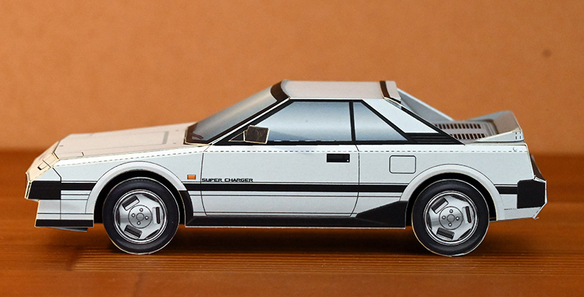 トヨタ MR2 AW11ペーパークラフト