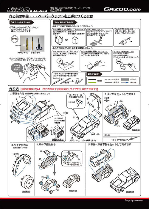 トヨタ 初代MR２（AW11）ペーパークラフト | クルマ情報サイトｰGAZOO.com