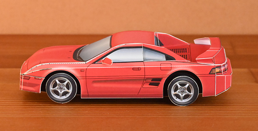 トヨタ MR2(SW21) ペーパークラフト