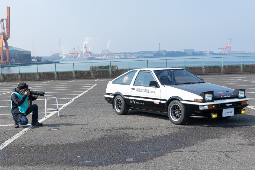 AE86の愛車の撮影