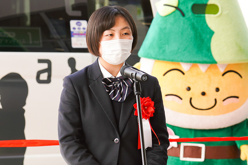 「ぬまくる」命名者 利根沼田学校組合立利根商業高等学校2年生星野羽奏さん