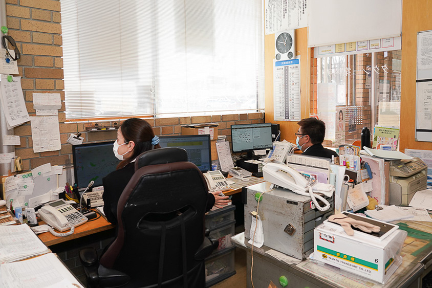 上信ハイヤー 富岡営業所内のに配車センター