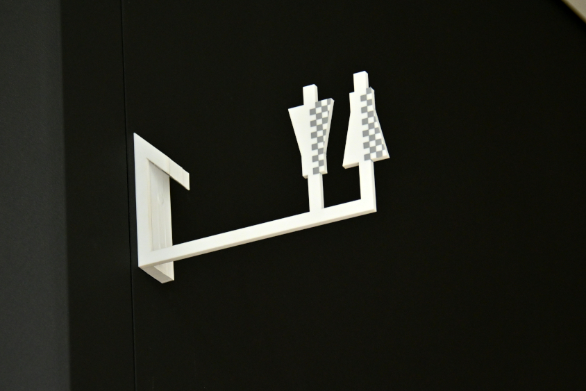 お手洗いのマークもレースの雰囲気