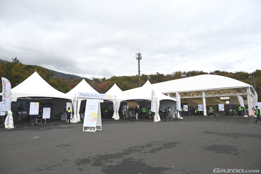 トヨタ・モビリティ基金が行っているアイデアコンテスト「Mobility for ALL」の実証実験ブース