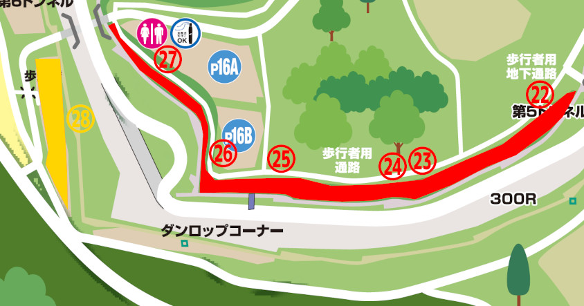 300Rからダンロップコーナー