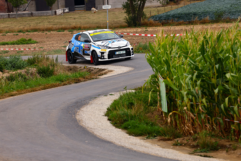 WRC第9戦ベルギー デモ走行した水素エンジンGRヤリス