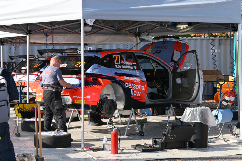 27号車 ヒョンデ・モータースポーツNのサービス（フォーラムエイト・ラリージャパン2022）