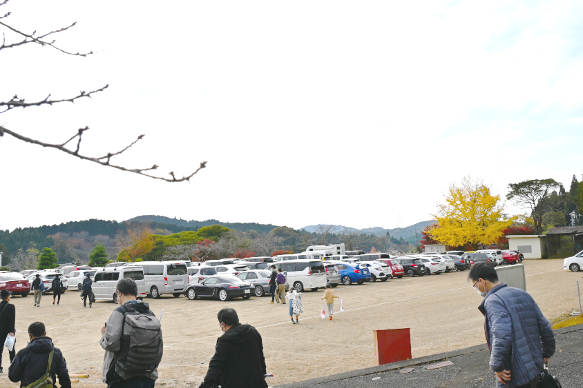 ラリージャパン 新城SSの第2駐車場