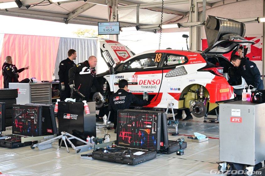 ラリージャパン　GR YARIS Rally1 HYBRID 18号車 勝田選手のマシン