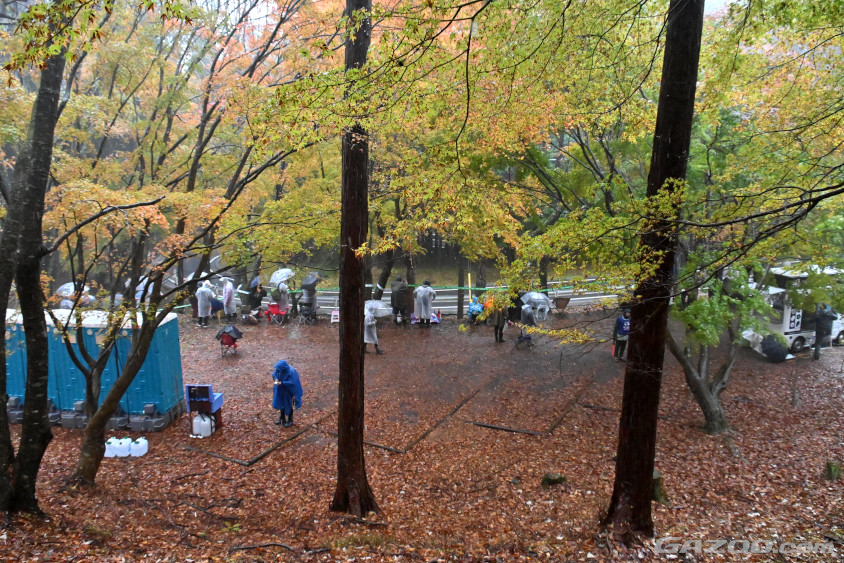 設楽町SSの観戦エリア（ラリージャパン2023）