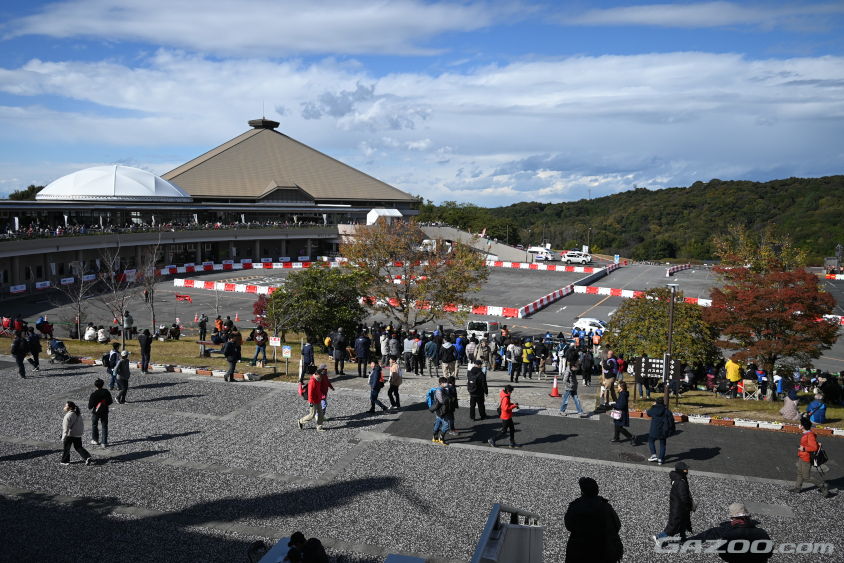 岡崎市スーパーSSのスタート地点となる体育館前のエリア