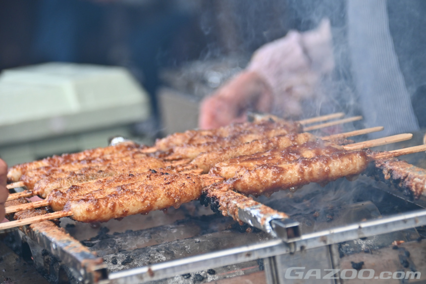 愛知、岐阜の名物五平餅。ラリージャパン観戦には必ず食べたくなります