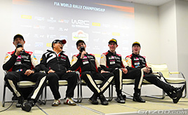 エバンス、オジェ、ロバンペラ選手「ホームで1-3位独占できるように努めた」そしてFIA会見でWe Are The Championsを熱唱