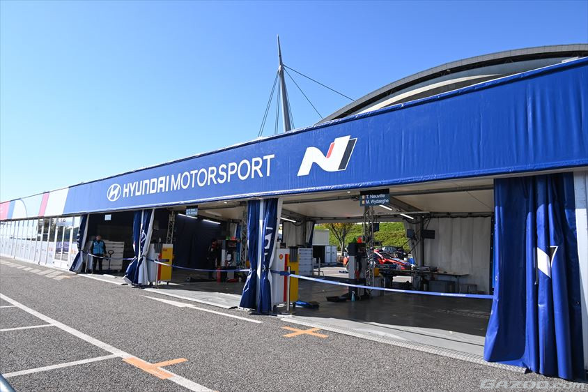 ラリージャパン2024のHyundai Shell Mobis WRT（ヒョンデ）のサービス