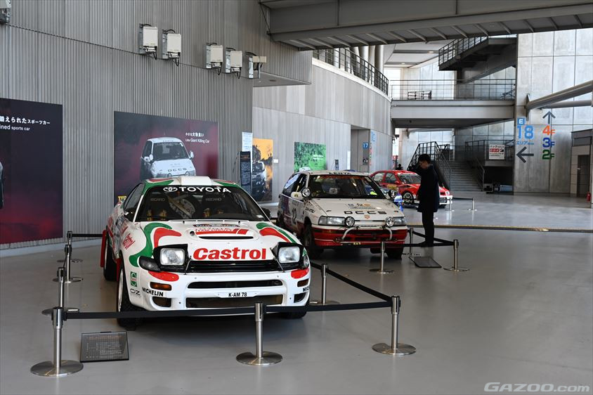 ラリージャパン2024の日本の名ラリーカーの展示