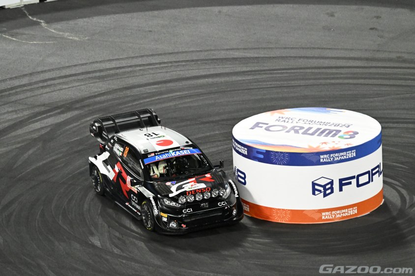 ラリージャパン　豊田スタジアム　ドーナツターン