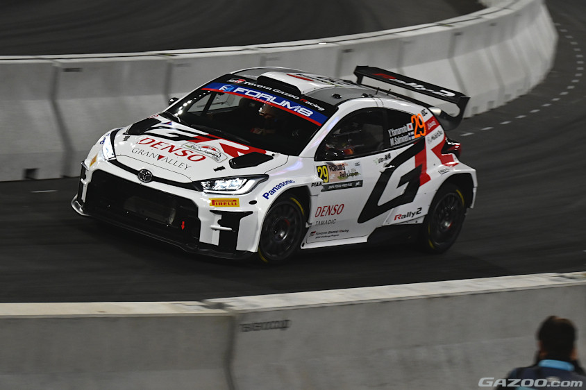 ラリージャパン2024に参戦する小暮ひかる選手がドライブするGRヤリス ラリー2