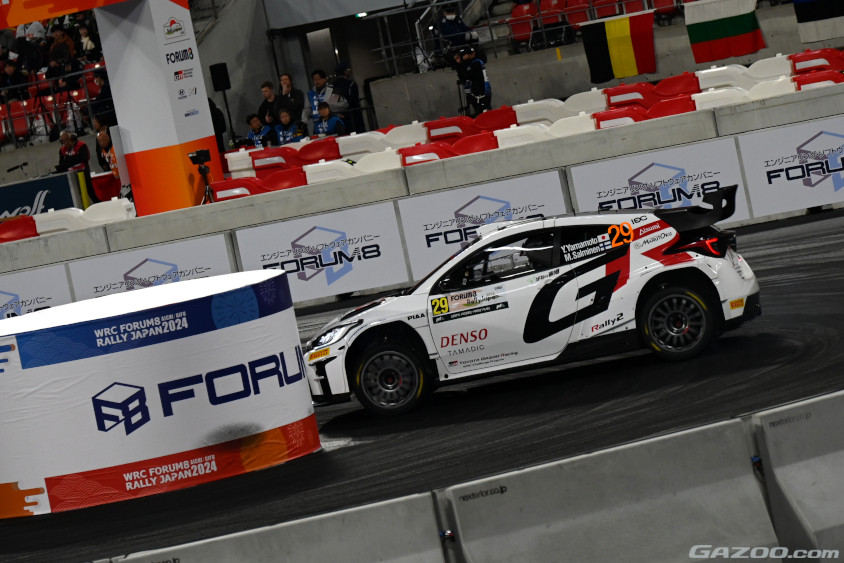 ラリージャパン2024に参戦する山本雄紀選手がドライブするGRヤリス ラリー2