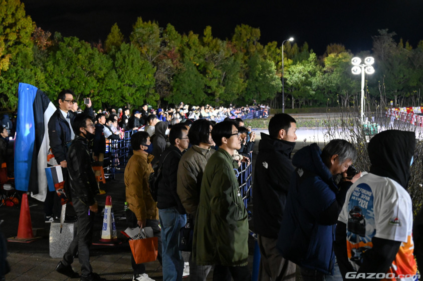 北駐車場の東側で観戦していたギャラリーのみなさん