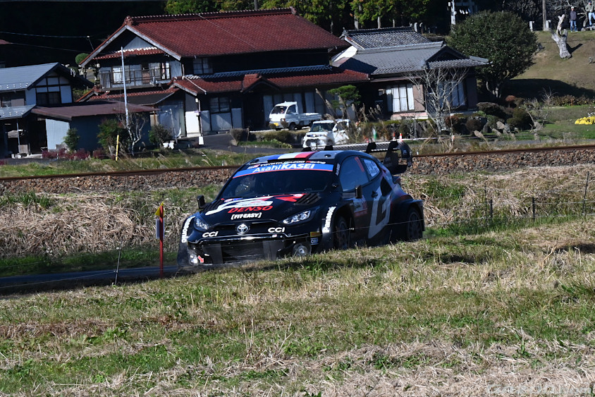 ラリージャパン2024の恵那SSの山岡駅観戦エリア