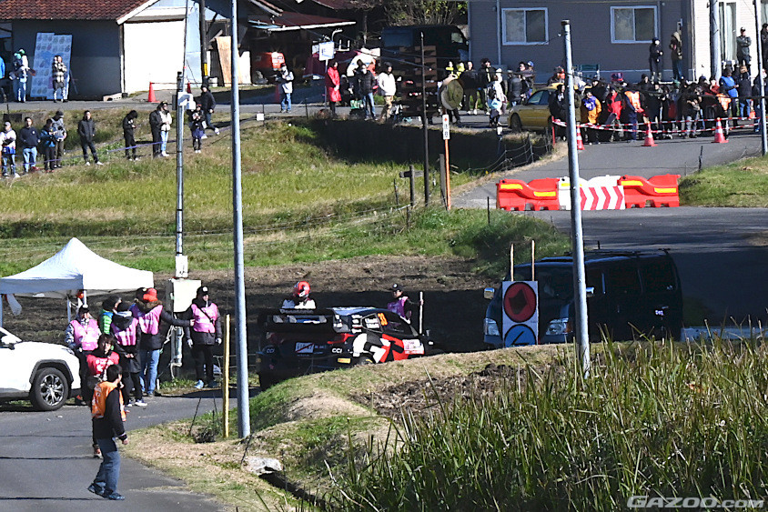 一般車両が進入したためにSS12はキャンセルに