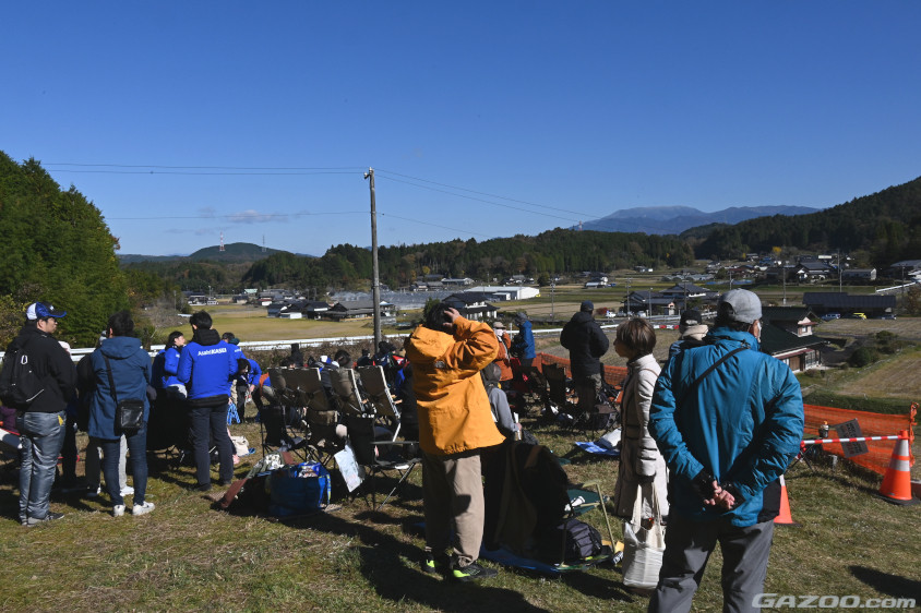 恵那SS 田沢観戦エリアの入り口付近にある高台