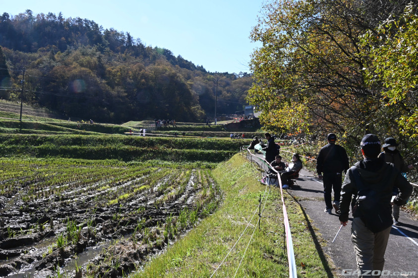 恵那SSの田沢観戦エリアは端から端まで徒歩20分くらい