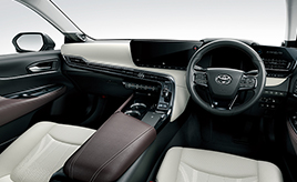 内装色 ： ホワイト＆ダークブラウン／インテリア加飾 ： サテンクローム＜オプション装着車＞