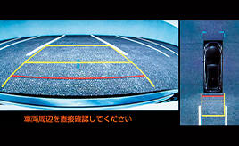  パノラミックビューモニター コーナリングビュー バックビュー