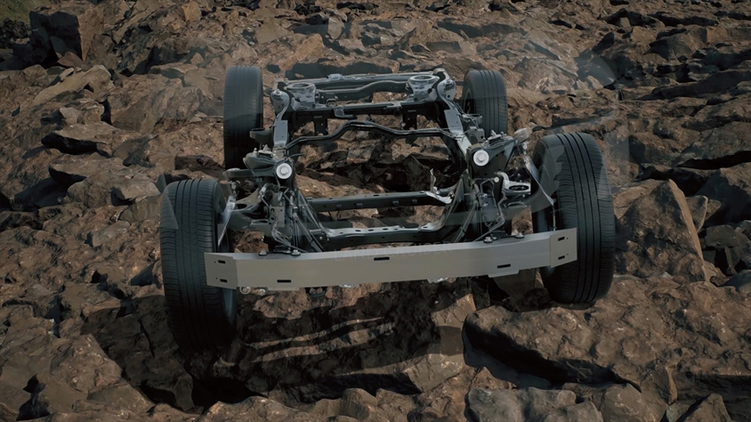 新型ランドクルーザー（海外仕様）のシャシー