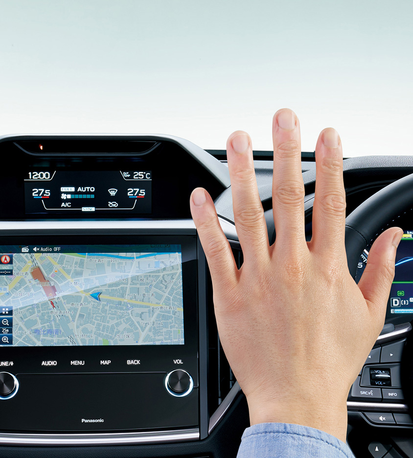 エアコン設定温度ジェスチャーコントロール機能