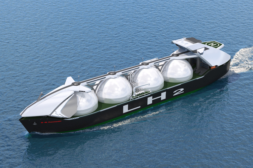 川崎重工 大型液化水素運搬船 提供 ： 川崎重工