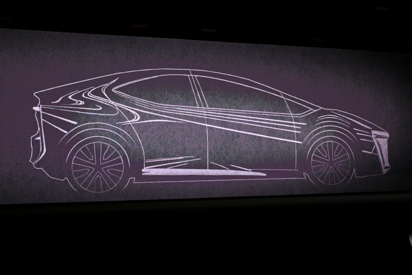 新型プリウスのデザインスケッチ