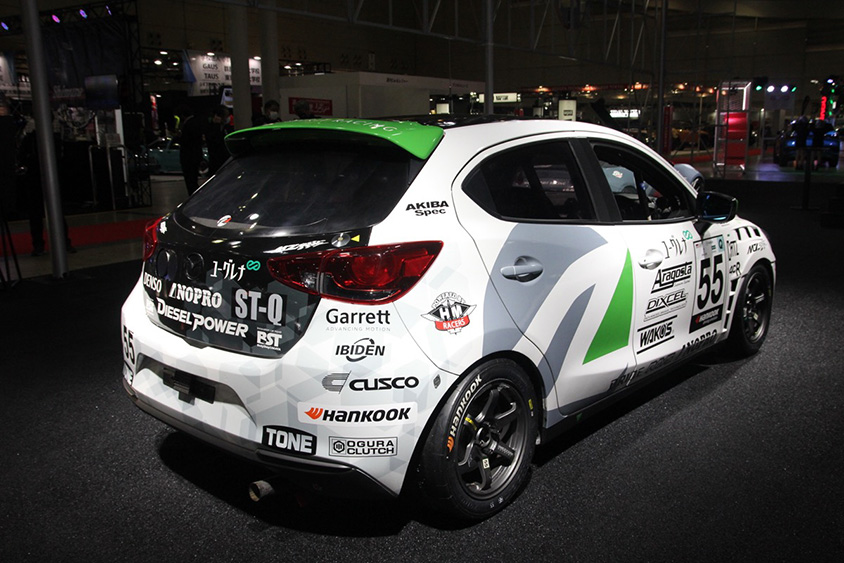 MAZDA SPIRIT RACING MAZDA2 BIO CONCEPTリヤビュー