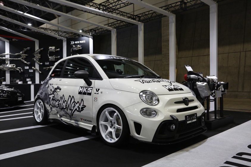 HKS VIITS ABARTH 595 TRACK DAY PACKAGE＠東京オートサロン2023