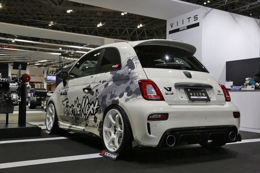 HKS VIITS ABARTH 595 TRACK DAY PACKAGEリヤ＠東京オートサロン2023