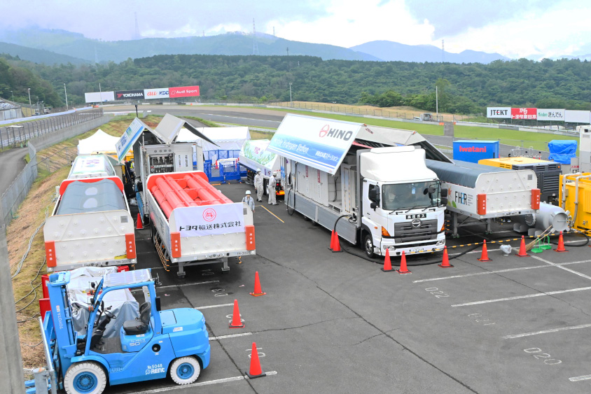 2022年の富士スピードウェイでの給水素専有エリア