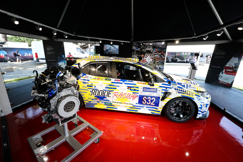 「IDEMITSU 1500 SUPER ENDURANCE 2022」に参戦した水素エンジンカローラ