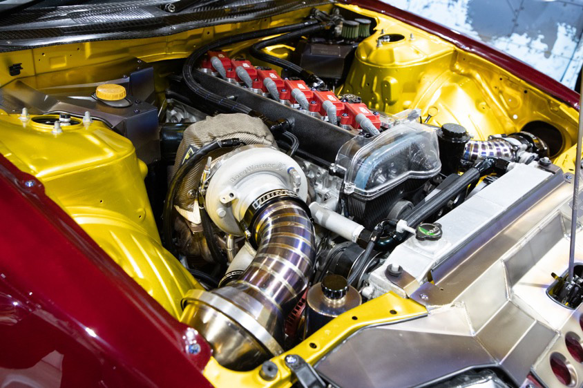 日産・S15型シルビアのエンジンルーム