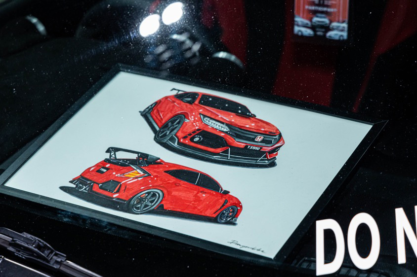 FK8型シビック・タイプRのイラスト