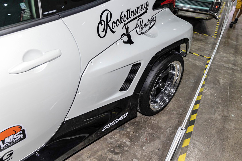 トヨタ・GRヤリスの左リヤのフェンダー【東京オートサロン・クアラルンプール2023】