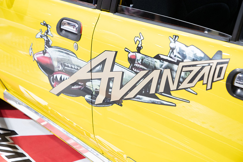 プロドゥア・カンチルのAVANZATOステッカー(東京オートサロン・クアラルンプール2023)