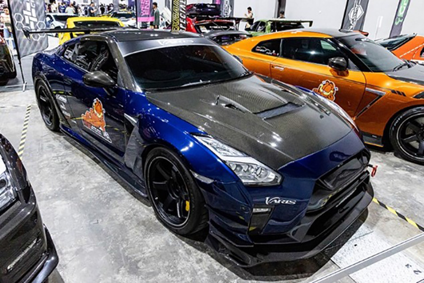 バリスのエアロを装着した日産R35GT-R(東京オートサロン・クアラルンプール2023)