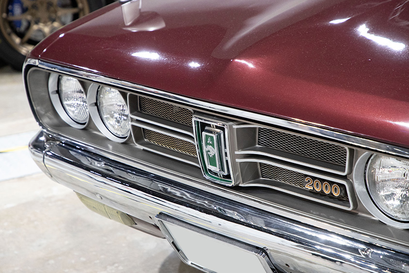 A112A型ギャランSLのフロントフェイス