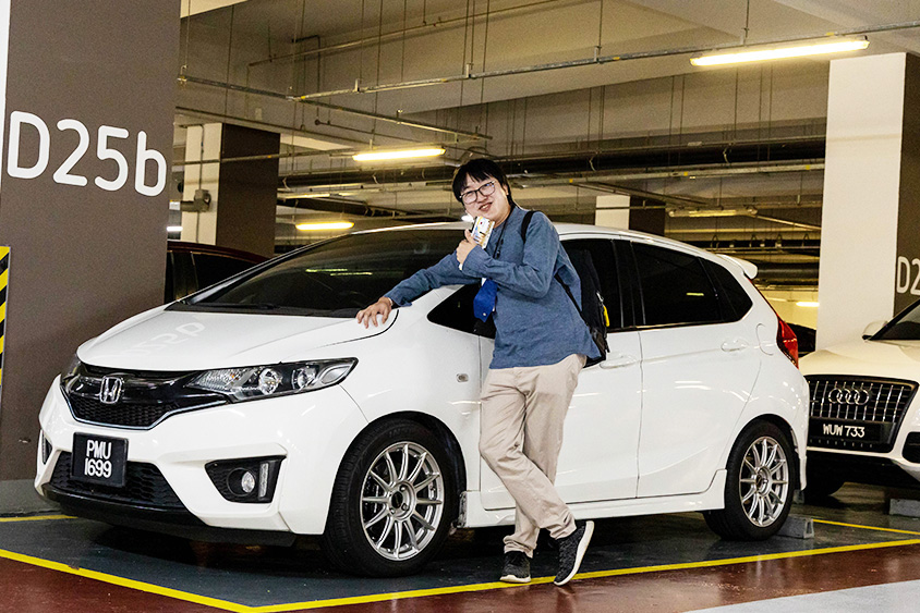 ホンダ・フィットのオーナーのカズキさん