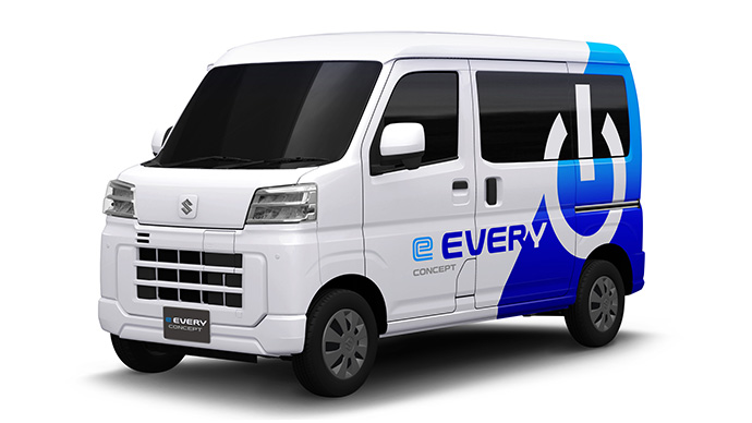 <参考出品車> 毎日の“はたらく”に寄り添うBEV商用軽バン「e EVERY CONCEPT」