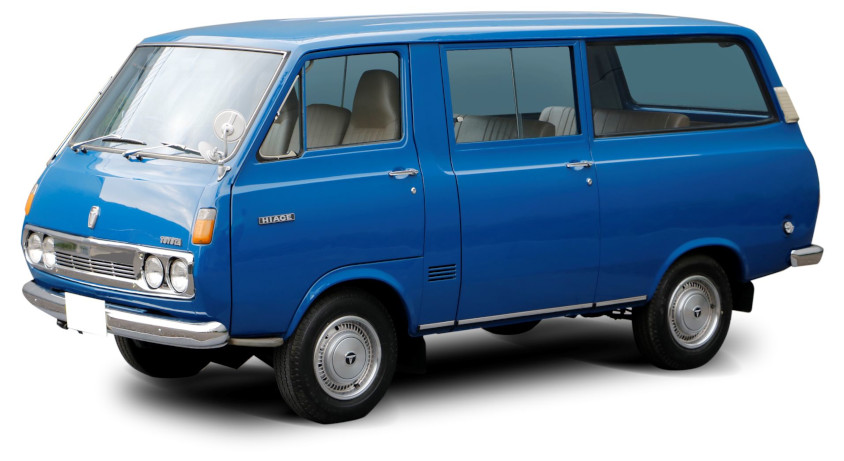 初代ハイエース（参考出展⾞）デリバリーバン９人乗り　ジャパンモビリティショー2023　トヨタ車体ブース