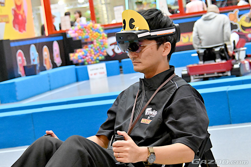 FUNVEはリアルのカートの動きがARグラスの中のバーチャルな世界とリンクする（ジャパンモビリティショー2023　Tokyo Future Tour）