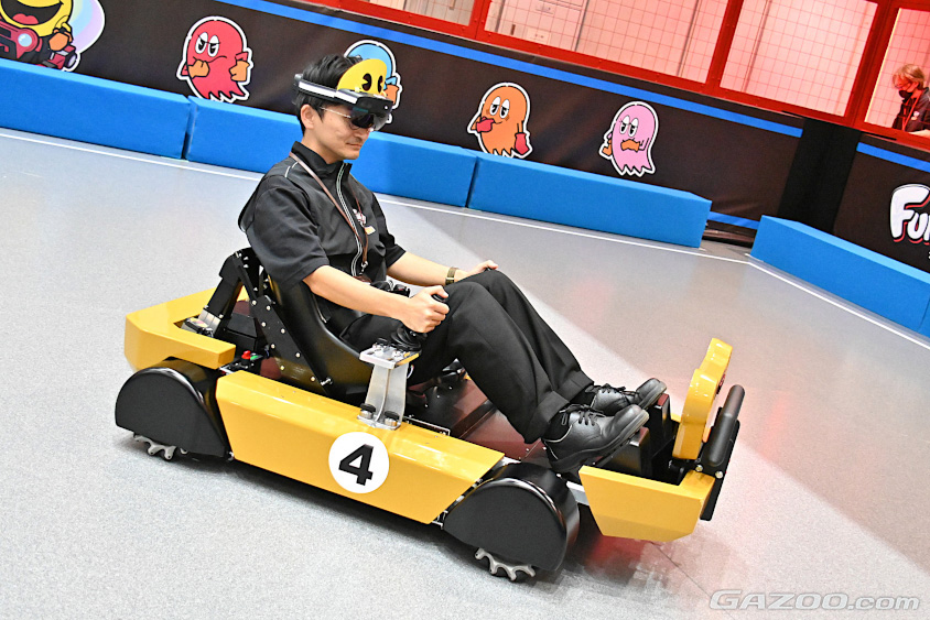 FUNVEのカートは真横への移動や回転などの動きもできる（ジャパンモビリティショー2023　Tokyo Future Tour）