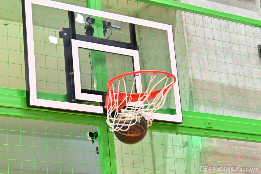 「AIバスケットボールロボットCUE」は3ポイントシュートを9割くらいの確率でゴールできる（ジャパンモビリティショー2023　Tokyo Future Tour）